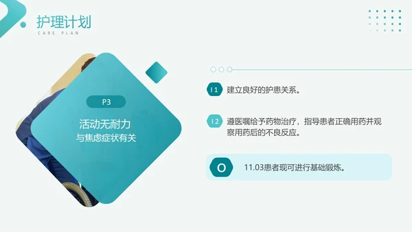 绿色简约风医学医药焦虑症护理查房工作汇报PPT