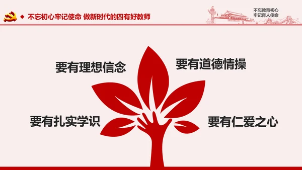 不忘教育初心牢记育人使命学校党员教师微党课PPT