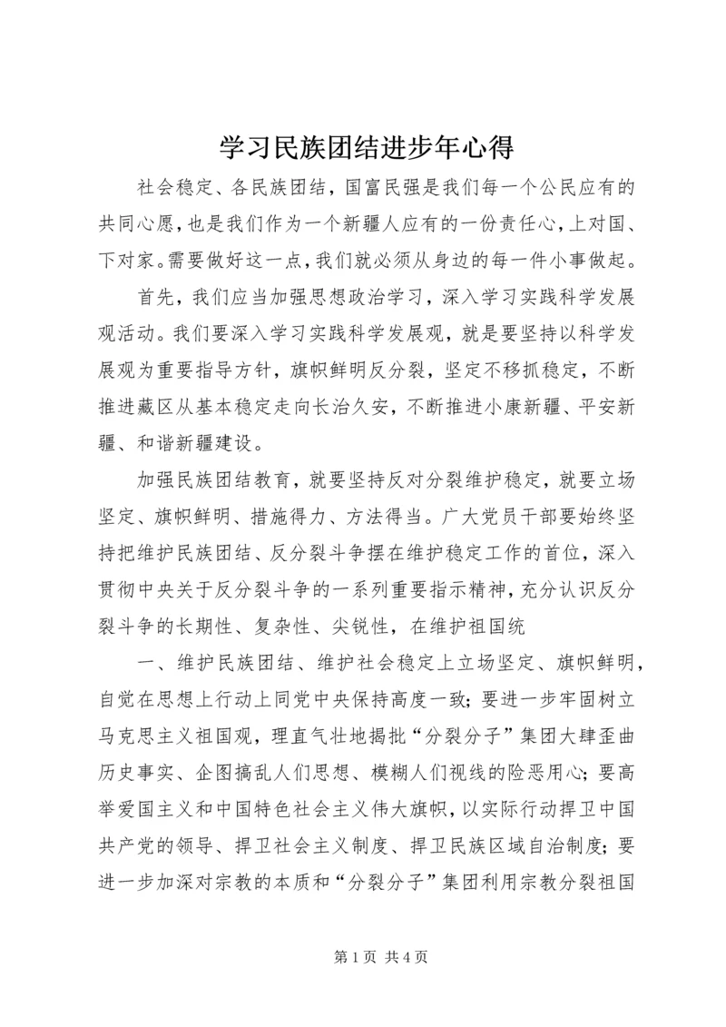 学习民族团结进步年心得 (3).docx