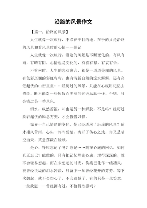 沿路的风景作文.docx