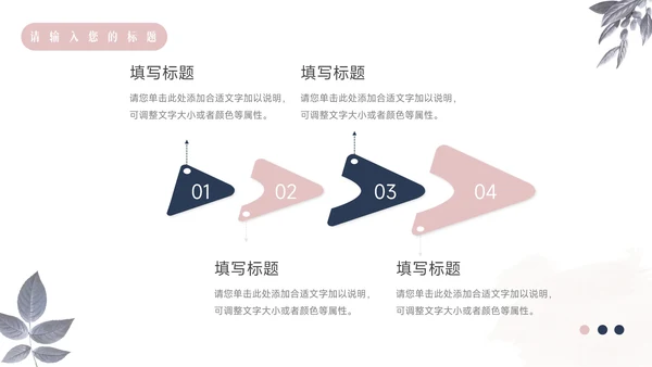 蓝紫文艺风小清新员工规划PPT模板