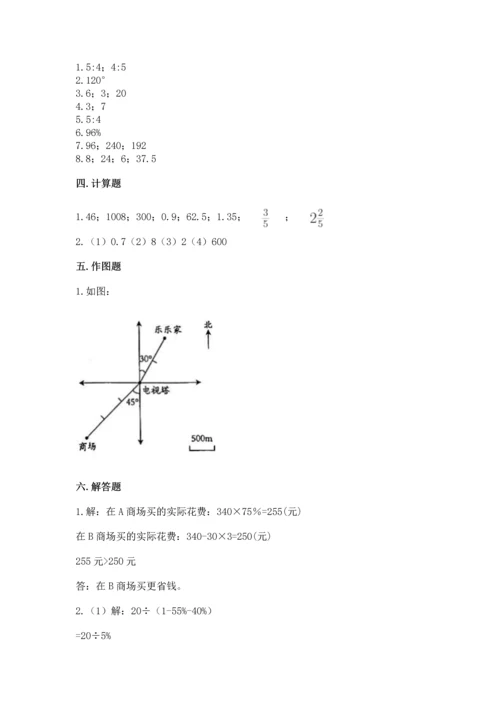 人教版数学六年级下册期末卷附参考答案（巩固）.docx