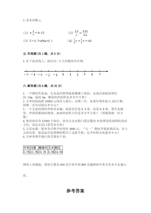 沪教版数学六年级下册期末检测试题附答案（研优卷）.docx