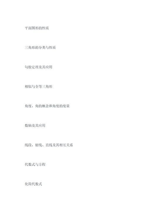 徐州初一知识点
