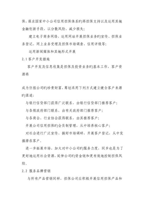 担保公司可行性专题研究报告详细(2).docx