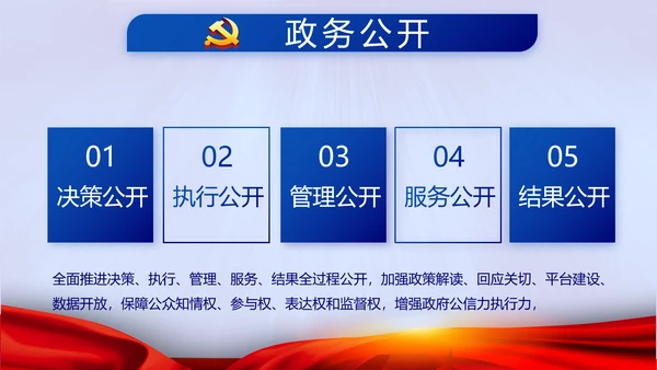 蓝色党建十九届五中全会十四五规划PPT