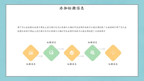 夏日清新甜筒通用PPT模板