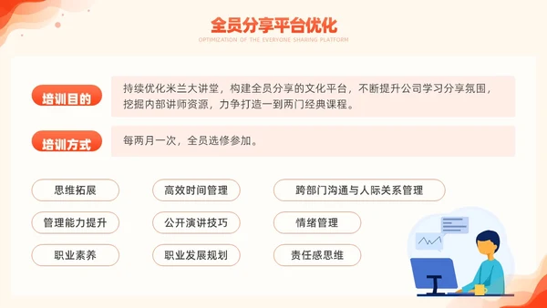 橙色简约风商务年度培训计划总结方案PPT