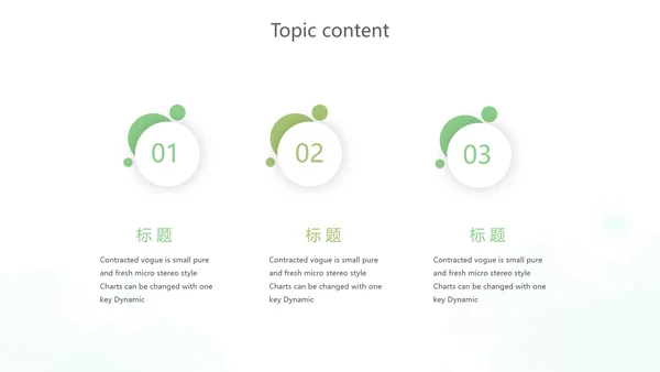 绿色小清新述职报告动态PPT模板
