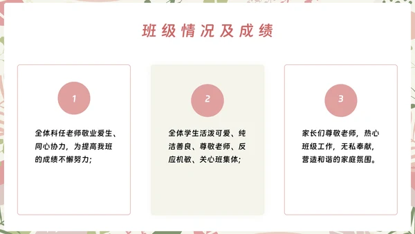 初中期中期末家长会ppt