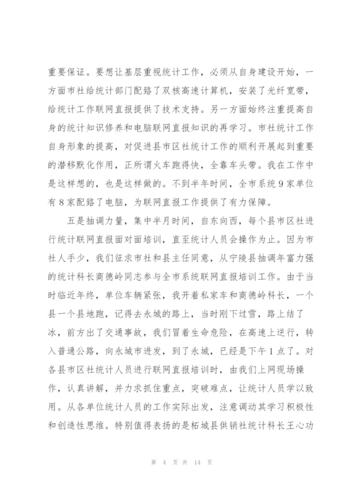 统计工作个人先进事迹材料.docx