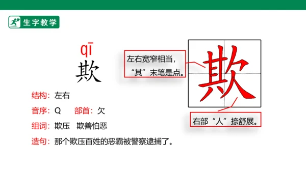 13 人物描写一组 生字动画课件