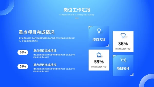 蓝色渐变科技风工作总结工作汇报ppt模板