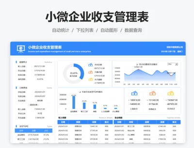 小微企业收支管理表