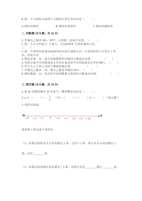 人教版六年级下册数学期末测试卷（研优卷）.docx