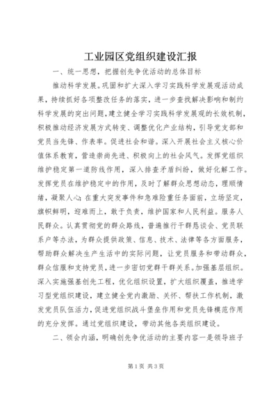 工业园区党组织建设汇报.docx