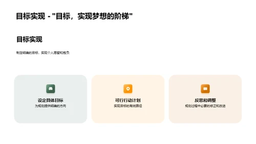 掌控未来 大学生涯规划