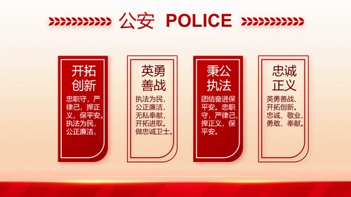 大气公安年终工作总结新年计划PPT