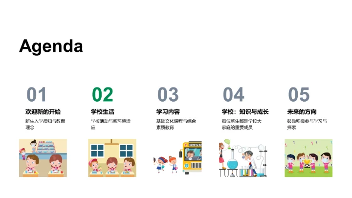 欢迎新生报告PPT模板