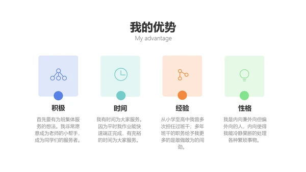 简约插画风大学班长竞选