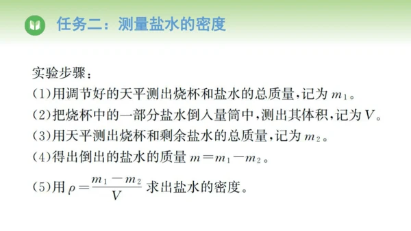 2024-2025学年人教版物理八年级上册6.3测量液体和固体的密度课件（23页ppt）