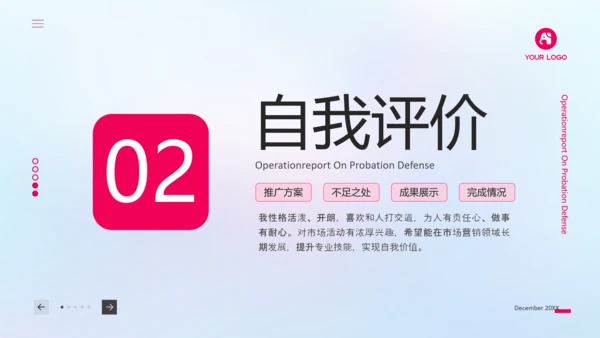 新媒体运营转正答辩工作汇报ppt模板