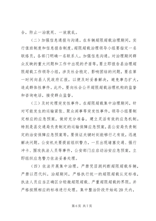 交通局加强车辆治超方案.docx