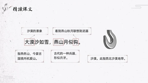 简约水墨部编版六年级语文下册课件马诗PPT模板宣传PPT动