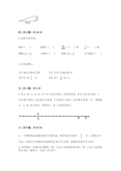 苏教版数学六年级下册试题期末模拟检测卷精品（夺冠系列）.docx