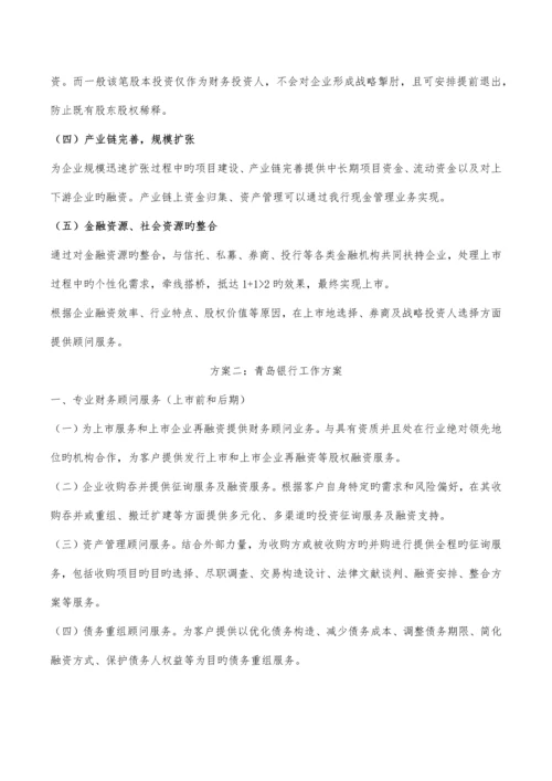 商业银行支持拟上市企业第一批工作方案.docx