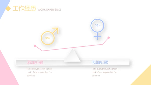 小清新个人简历自我介绍动态PPT模板