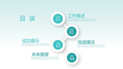 蓝色简约牙科口腔健康年终工作总结动态PPT