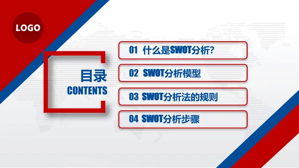 营销中心销售部SWOT分析法ppt模板