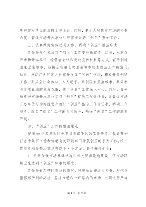 工商局迎接全省城市卫生检查评比活动实施方案.docx