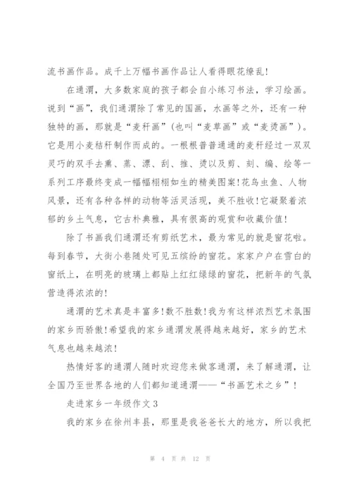 走进家乡一年级作文5篇.docx