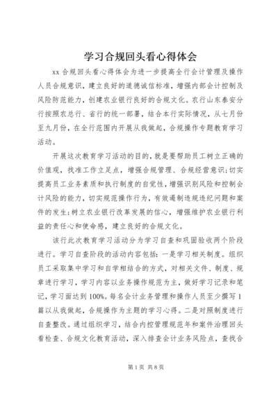 学习合规回头看心得体会 (3).docx