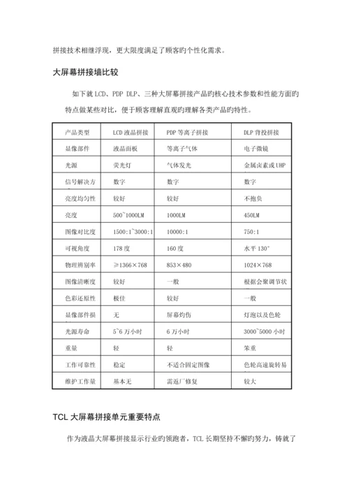 寸液晶拼接屏设计专题方案解析.docx