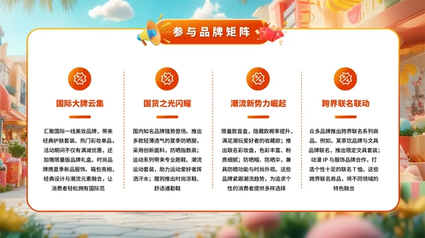 橙色系618商场百货大促嗨购专场PPT模板