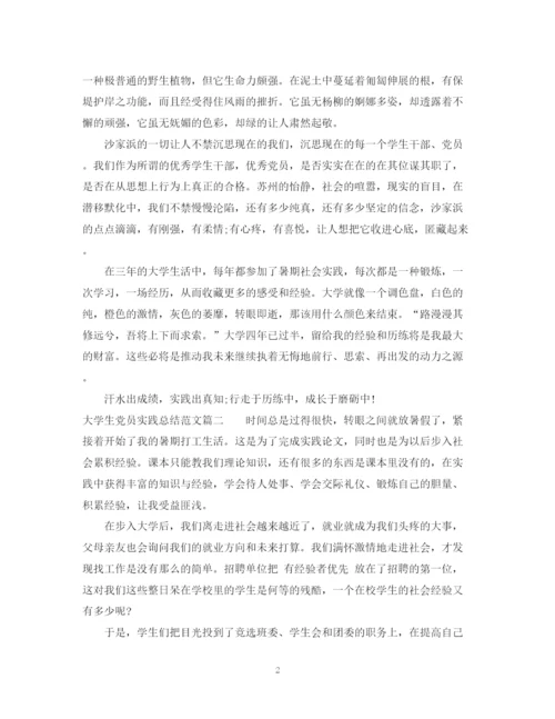 精编之大学生党员实践总结范文3篇.docx