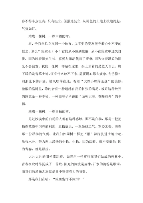 初中军训心得体会模板汇总10篇（一）.docx