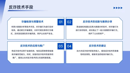 蓝色简约风反诈宣传PPT模板