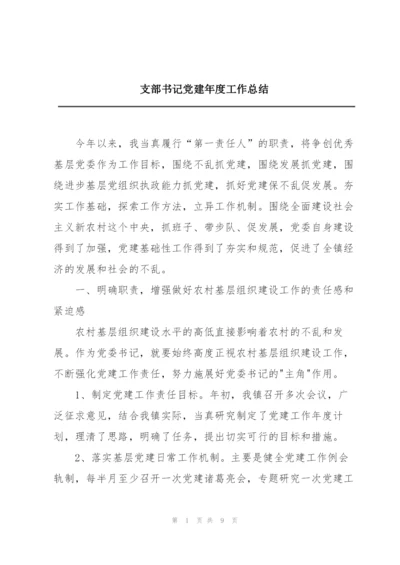 支部书记党建年度工作总结.docx