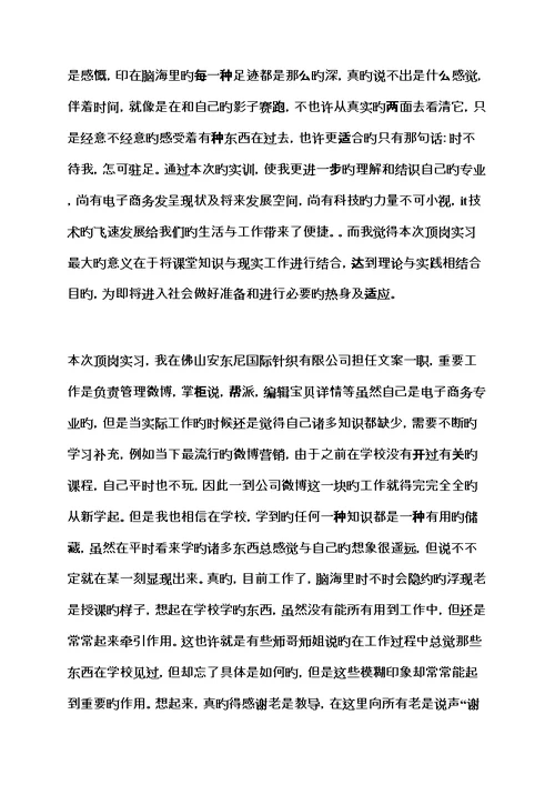 专题策划书之文案专题策划实习报告范文