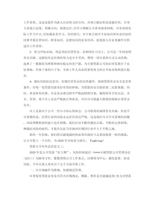 精编之贷款公司年终总结范文3篇.docx