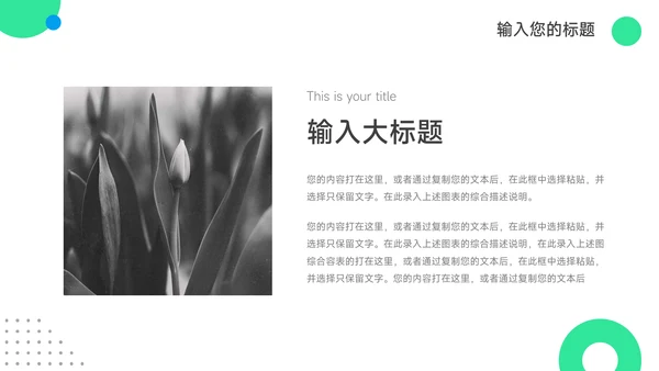 绿蓝蓝绿简洁公司营销策划PPT模板