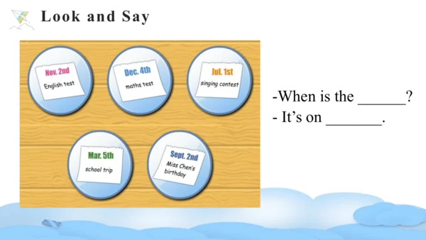 Unit 4 When is the art show Part A Let's learn课件（4