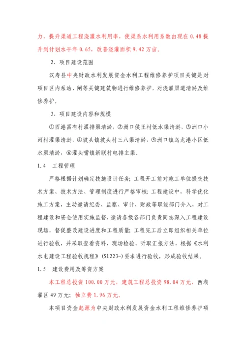 水利综合项目工程维修养护专项方案.docx