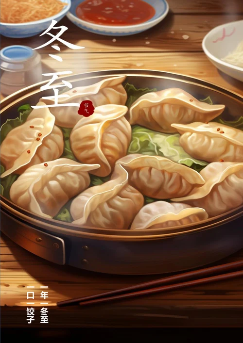一年一冬至动画冬至海报