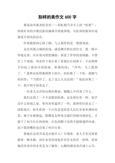 别样的美作文600字.docx