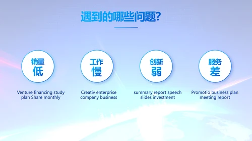 蓝色公司简介企业宣传工作总结PPT